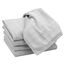 ZOLLNER 5er Set Microfaser Gläsertücher, Fenstertücher, 40x60 cm, grau