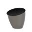 Mepal - Küchenabfalleimer Calypso - Kleiner Mülleimer mit Deckel - Komposteimer Küche - Ideal für die Küchenorganisation - Küchenhelfer & Spülmaschinenfest - 2200 ml - Titanium