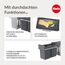 Hailo Tandem 3666101 – Einbau-Abfallsammler für Küchenschränke ab 30 cm, 2×15 L, Vollauszug mit Teleskopschienen, Mülltrennungssystem, Dunkelgrau