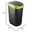 Rotho Salsa Mülleimer 50l mit Deckel, Kunststoff (PP) BPA-frei, grün, 50l (40.1 x 29.8 x 60.2 cm)