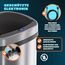 Monzana® Sensor Mülleimer Küche 58 L Automatik mit Bewegungssensor Soft-Close-Deckel Wasserdicht Smarter Abfalleimer Müllbehälter USB Kabel Silber
