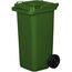 gardivo Mülltonne 120 Liter Abfalltonne Reststofftonne Mülleimer mit 2 geräuschlosen Rädern, Klappdeckel mit zwei Griffen, großer Abfalltonne, stabiler Kunststoff-Mülleimer (Grün)