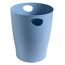 Exacompta 45309D ECOBIN Papierkorb BeeBlue aus Recycling-Kunststoff 15 Liter mit Griffen. Eleganter und robuster Papierkorb und Mülleimer im modernen Design Hellblau Blauer Engel