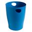 Exacompta 45384D ECOBIN Papierkorb BeeBlue aus Recycling-Kunststoff 15 Liter mit Griffen. Eleganter und robuster Papierkorb und Mülleimer im modernen Design Türkis Blauer Engel