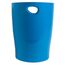 Exacompta 45384D ECOBIN Papierkorb BeeBlue aus Recycling-Kunststoff 15 Liter mit Griffen. Eleganter und robuster Papierkorb und Mülleimer im modernen Design Türkis Blauer Engel