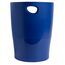 Exacompta 45303D ECOBIN Papierkorb BeeBlue aus Recycling-Kunststoff 15 Liter mit Griffen. Eleganter und robuster Papierkorb und Mülleimer im modernen Design Marineblau Blauer Engel