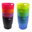 Exacompta 45399D ECOBIN 8er Pack Papierkörbe 15 Liter mit Griffen. Eleganter und robuster Papierkorb und Mülleimer im modernen Design farbig sortiert