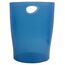 Exacompta 45360D ECOBIN 8er Pack Papierkorb 15 Liter mit Griffen. Eleganter und robuster Papierkorb und Mülleimer im modernen Design Königblau transluzent