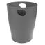 Exacompta 45307D ECOBIN 8er Pack Papierkörbe 15 Liter mit Griffen. Eleganter und robuster Papierkorb und Mülleimer im modernen Design mausgrau