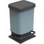 Rotho Paso Mülleimer 20l mit Deckel, Kunststoff (PP recycelt) BPA-frei, blau, 20l (29.3 x 26.6 x 45.7 cm), Nicht zutreffend