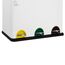 SVITA TC3X15 Treteimer Pulverbeschichteter Stahl 45 L Weiss 3X15 L dreifach Abfalleimer 3er-Mülleimer Mülltrennung Küchen-Eimer