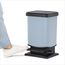 Rotho Paso Mülleimer 20l mit Deckel, Kunststoff (PP recycelt) BPA-frei, blau, 20l (29.3 x 26.6 x 45.7 cm), Nicht zutreffend