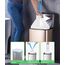 XIQIYY 30L Müllbeutel mit Zugband,Müllsäcke mit Tragegriff 30 Stück Groß Mülltüten mit Kordelzug,für 25–35Liter Küchen Lebensmittel,Büro,Wohnzimmer Mülleimer(60x70cm,Weiß Abfallsack)