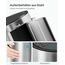SONGMCIS Kosmetikeimer, 3 l, Mülleimer für Badezimmer, mit Deckel, Softclose, mit Pedal, herausnehmbarer Inneneimer aus Kunststoff, für Badezimmer, Büro, Stahl, Silbermetallic LTB011E01
