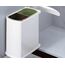Hailo Abfallsammler 3416001 | Schwenkbarer Einbau Mülleimer Duo 16 L | Für Küchenschränke ab 45 cm Breite mit Drehtür | Robustes Weißes Design | Einfache Montage | Perfekte 2fach Mülltrennung