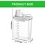 JJWUYUE 2300 ml Airtight Detergent Dispenser with Measuring Cup, Detergent Washing Powder Storage Box, Laundry Powder Box, Storage Container for Detergent, Food Container