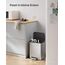 SONGMICS Mülleimer Küche, 20 Liter Abfalleimer mit Deckel, Tretmülleimer, Stahl, Softclose, Offenhaltefunktion, mit Inneneimer, breites rutschfestes Pedal, metallisches Silber LTB542E20