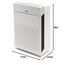 WINIX ZERO Pro Allergiker mit H13 HEPA Luftfilter gegen Allergien, Schimmel, Staub, Pollen, Luftqualitäts-Feedback und Automodus, Raucherzimmer Air Purifier CADR 470m³/h für 120㎡