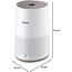 Philips Luftreiniger 600 Serie, Ultraleise und energieeffizient Für Allergiker, HEPA-Filter entfernt 99,97% der Schadstoffe, Für Räume bis zu 44m², App-gesteuert, Weiß (AC0650/10)