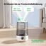 Homvana Luftbefeuchter Schlafzimmer Top-Fill, 3.6L 360°Cool Mist 34H Dauerhaft, Ruhig 16dB (SilentSpary Tech) Klein, Luftbefeuchter Pflanzen, Growtent, Pflanzenbefeuchter, Humidifier Plants (Grau)