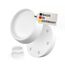 BAUHELD 4x Schwingungsdämpfer Waschmaschine und Trockner [Made in Germany] - Antivibrationsfüße aus Gummi - Vibrationsdämpfer kompatibel mit Bosch, Siemens, AEG - Rutschfeste Unterlage in Weiß