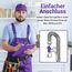 Viоks.pro Knickschutz Schlauch Halterung 180 Grad PVC Haltebogen/Waschmaschine Schlauch Knickschutz für Waschmaschine, Geschirrspüler, Trockner