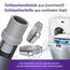 Vioks.pro Set 2x Schlauch Klemmschelle 20-32mmØ & Ablaufschlauch Endstück 22mmØ Waschmaschine Abfluss Adapter für Waschmaschine, Geschirrspüler