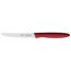 WMF Classic Line Frühstücksmesser Set 6-teilig, 23 cm, Brötchenmesser Wellenschliff, Brotzeitmesser, Spezialklingenstahl, Kunststoffgriff, rot