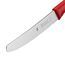 WMF Classic Line Frühstücksmesser Set 6-teilig, 23 cm, Brötchenmesser Wellenschliff, Brotzeitmesser, Spezialklingenstahl, Kunststoffgriff, rot