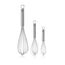 WMF Profi Plus Schneebesen Set 3-teilig, Schneebesen Edelstahl teilmattiert, Rührbesen, Quirl, spülmaschinengeeignet