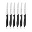 WMF Classic Line Frühstücksmesser Set 6-teilig, 23 cm, Brötchenmesser Wellenschliff, Brotzeitmesser, Spezialklingenstahl, Kunststoffgriff, schwarz