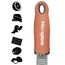 Microplane Zester Küchenreibe in Zimt-Orange für Zitrusfrüchte, Parmesan, Ingwer, Schokolade & Muskatnuss mit feiner Edelstahlklinge - Made in USA