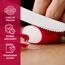 Victorinox Swiss Classic, Frühstücksmesser, Brötchenmesser, Scharfe Klinge, Wellenschliff, 11 cm, Kunststoffgriff, Rostfreier Stahl, Set 6teilig, Blau
