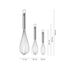WMF Profi Plus Schneebesen Set 3-teilig, Schneebesen Edelstahl teilmattiert, Rührbesen, Quirl, spülmaschinengeeignet
