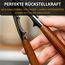 Thiru Nussknacker mit edlem Holzgriff - Ideal für Walnüsse, Haselnüsse, Paranüsse - Knacken ohne Kernzerquetschung - inkl. E-Book mit Rezepten - Made in Germany (Premium)