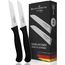 Schwertkrone® Schälmesser 2er Set [MADE IN SOLINGEN - GERMANY] - Gemüsemesser Obstmesser - Küchenmesser klein scharf - Schneidemesser Kartoffelschälmesser - Allzweckmesser rostfrei (2x 3 gerade)