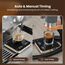 Maestri House Mini-Kaffeewaage mit Timer, Wiederaufladbare Espresso Waage, Präzise 2kg/0,1g Waage für Espresso & Pour-Over, Tragbare Digitale Küchenwaage mit Automatischer Zeitmessung