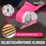 SnapFresh Kartonschneider Elektrischer Schere 4V Kabellose Rollschneider Akku-Universalschneider Rotationsschneider - 2 Klinges - für Papier, Pappe, Teppich, Leder, Filz, Kunststoff (Rosa)