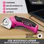 SnapFresh Kartonschneider Elektrischer Schere 4V Kabellose Rollschneider Akku-Universalschneider Rotationsschneider - 2 Klinges - für Papier, Pappe, Teppich, Leder, Filz, Kunststoff (Rosa)