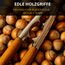 Thiru Nussknacker mit edlem Holzgriff - Ideal für Walnüsse, Haselnüsse, Paranüsse - Knacken ohne Kernzerquetschung - inkl. E-Book mit Rezepten - Made in Germany (Premium)