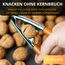 Thiru Nussknacker mit edlem Holzgriff - Ideal für Walnüsse, Haselnüsse, Paranüsse - Knacken ohne Kernzerquetschung - inkl. E-Book mit Rezepten - Made in Germany (Premium)