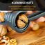 Thiru Nussknacker - Ideal für Walnüsse - Knacken ohne Kernzerquetschung - Walnussknacker inkl. E-Book mit Rezepten - Made in Germany (Basic Anthrazit)