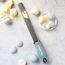 Microplane Zester Küchenreibe in Küstenblau für Zitrusfrüchte, Parmesan, Ingwer, Schokolade & Muskatnuss mit feiner Edelstahlklinge - Made in USA