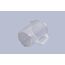 hünersdorff Messbecher 3l | Polypropylen (PP) | bruchsicher und spülmaschinengeeignet | geschlossener Griff | blaue Skala, Transparent+blau