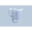 hünersdorff Messbecher 5l | Polypropylen (PP) | bruchsicher und spülmaschinengeeignet | geschlossener Griff | blaue Skala (Packung mit 2)