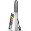 Winzbacher - Premium Zester Reibe I Parmesanreibe, Zitronenreibe, Muskatnuss Reibe, Ingwerreibe u.v.m. I rasiermesserscharfe Edelstahl Klinge I Spülmaschinenfest I inkl. Schụtz & Reinigungsbürste