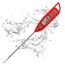 BOMATA Wasserdichtes IPX7 Thermometer, geeignet für Wasser, Flüssigkeiten,Kerzen und Kochen.Sofort ablesbares Lebensmittelthermometer mit langer Sonde,geeignet für Kochen,Fleisch,Grillen!T101 rot…
