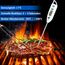 BOMATA Wasserdichtes IPX7 Thermometer, geeignet für Wasser, Flüssigkeiten,Kerzen und Kochen.Sofort ablesbares Lebensmittelthermometer mit langer Sonde,geeignet für Kochen,Fleisch,Grillen!T101 weiß…