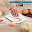 Küchenwaage Digital, 10KG Küchenwaage mit LCD Display und Tara Funktion, Küchenwaage zum Backen und Kochen, Messen von Zutaten, Genau 1g - (Weiß)