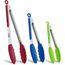 HOTEC Premium Edelstahl Zange mit Silikon spitzen, Küchenzange Grillzange set of 3–18cm, 23cm und 30.5 cm